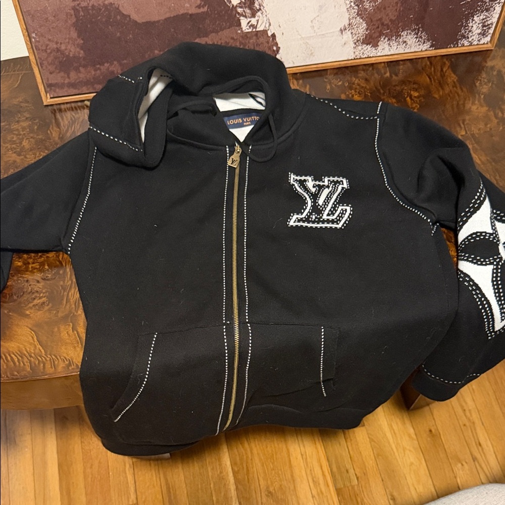 Louis Vuitton Black  Hoodie Jacket